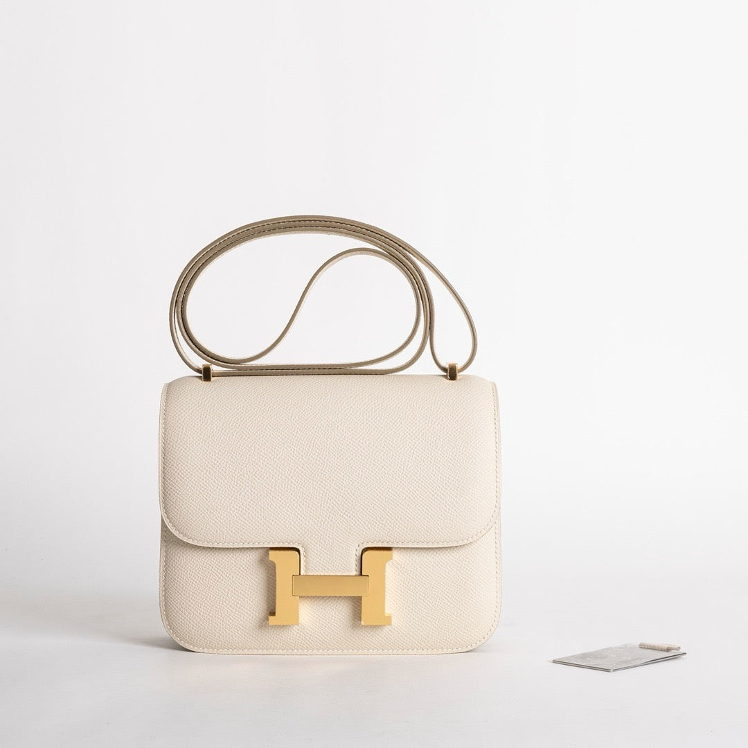 CONSTANCE 18 (MINI) EPSOM LEATHER CRAIE WITH GOLD HARDWARE (GHW)