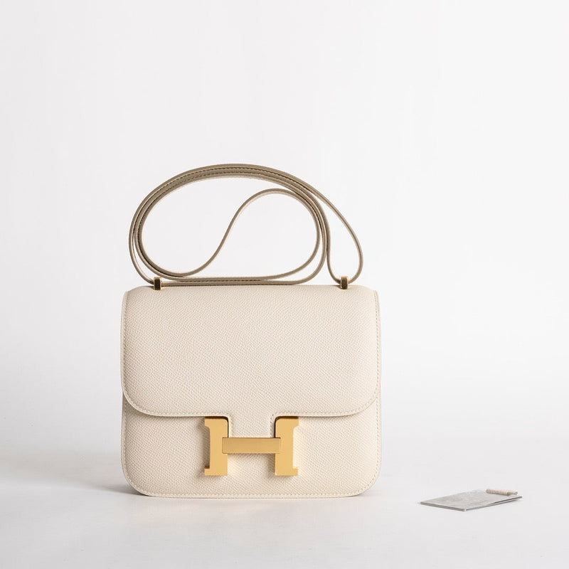 CONSTANCE 18 (MINI) EPSOM LEATHER CRAIE WITH GOLD HARDWARE (GHW)
