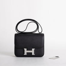 CONSTANCE 18 (MINI) EPSOM LEATHER NOIR (BLACK) WITH PALLADIUM HARDWARE (PHW)