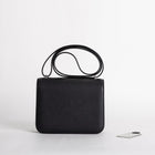 CONSTANCE 18 (MINI) EPSOM LEATHER NOIR (BLACK) WITH PALLADIUM HARDWARE (PHW)