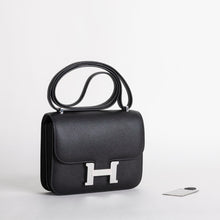 CONSTANCE 18 (MINI) EPSOM LEATHER NOIR (BLACK) WITH PALLADIUM HARDWARE (PHW)