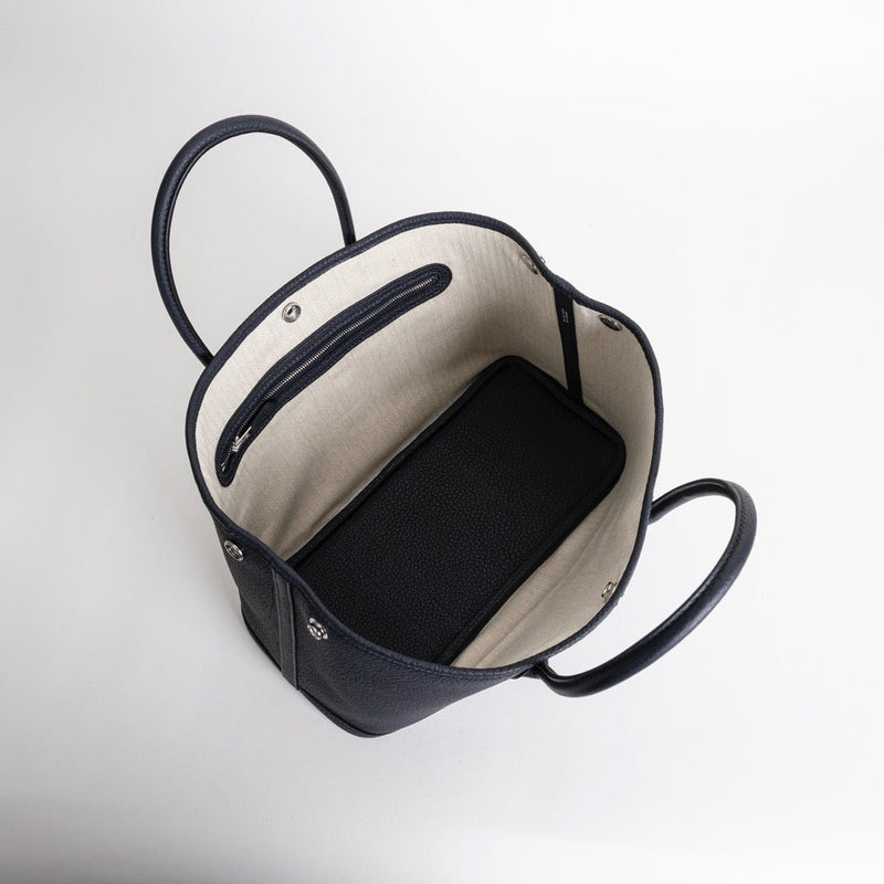 GARDEN PARTY 30 NEGONDA LEATHER BLEU INDIGO WITH PALLADIUM HARDWARE (PHW)