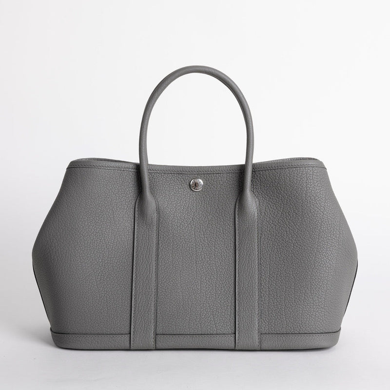 GARDEN PARTY 30 NEGONDA LEATHER GRIS MEYER WITH PALLADIUM HARDWARE (PHW)