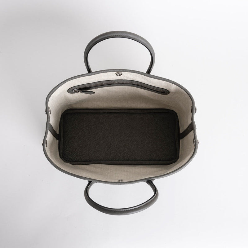 GARDEN PARTY 30 NEGONDA LEATHER GRIS MEYER WITH PALLADIUM HARDWARE (PHW)