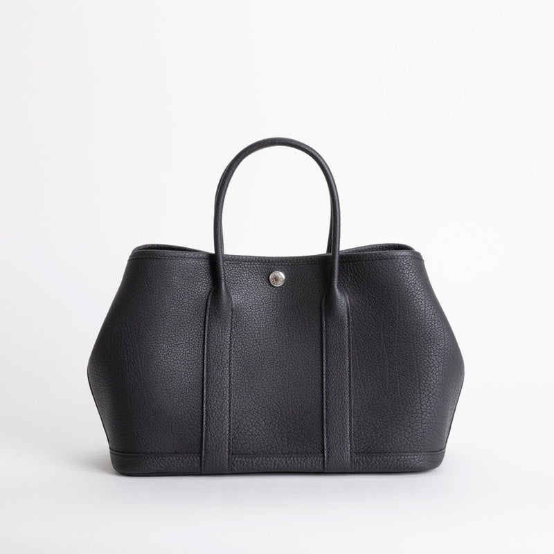 GARDEN PARTY 30 NEGONDA LEATHER NOIR (BLACK) WITH PALLADIUM HARDWARE (PHW)