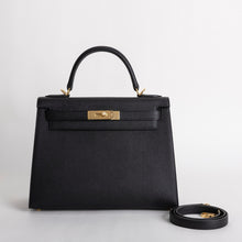 KELLY 28 EPSOM LEATHER NOIR (BLACK) WITH GOLD HARDWARE (GHW)