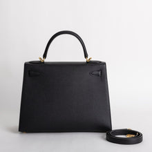 KELLY 28 EPSOM LEATHER NOIR (BLACK) WITH GOLD HARDWARE (GHW)