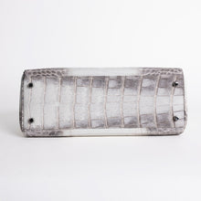 KELLY 32 NILOTICUS CROCODILE (MATTE) LEATHER HIMALAYA WITH PALLADIUM HARDWARE (PHW)