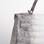 KELLY 32 NILOTICUS CROCODILE (MATTE) LEATHER HIMALAYA WITH PALLADIUM HARDWARE (PHW)
