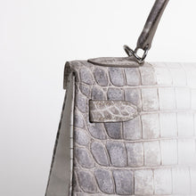 KELLY 32 NILOTICUS CROCODILE (MATTE) LEATHER HIMALAYA WITH PALLADIUM HARDWARE (PHW)