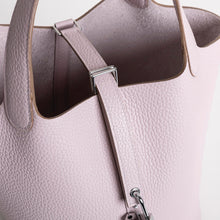PICOTIN 18 LOCK CLEMENCE LEATHER MAUVE PALE WITH PALLADIUM HARDWARE (PHW)