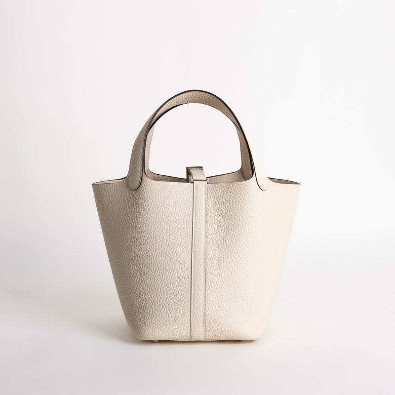 PICOTIN 18 LOCK CLEMENCE LEATHER NATA WITH PALLADIUM HARDWARE (PHW)