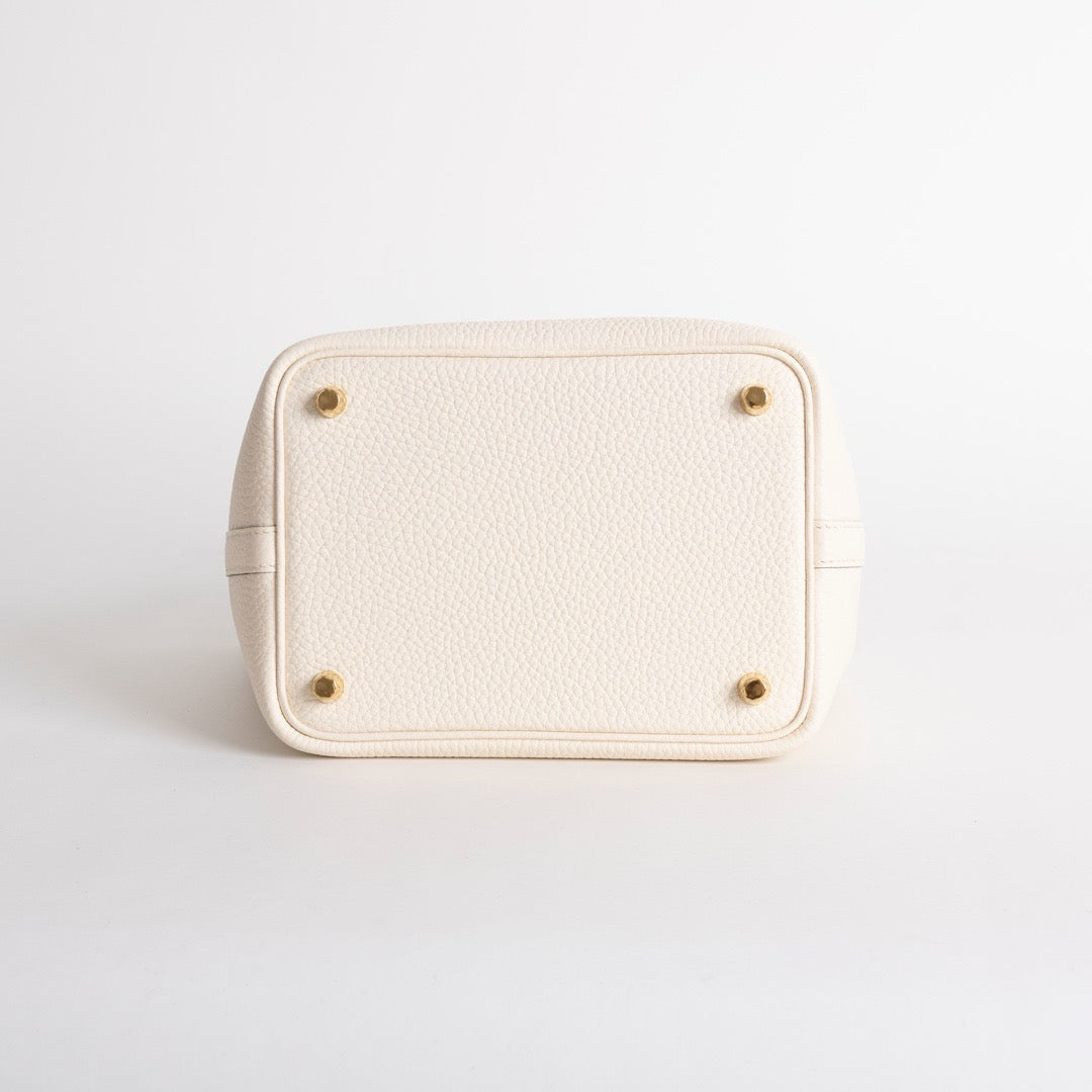 PICOTIN 18 LOCK CLEMENCE LEATHER NATA WITH GOLD HARDWARE (GHW)