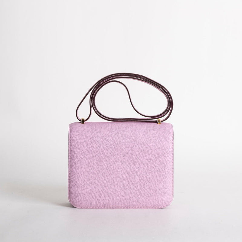 CONSTANCE 18 (MINI) EPSOM LEATHER MAUVE SYLVESTRE WITH GOLD HARDWARE (GHW)