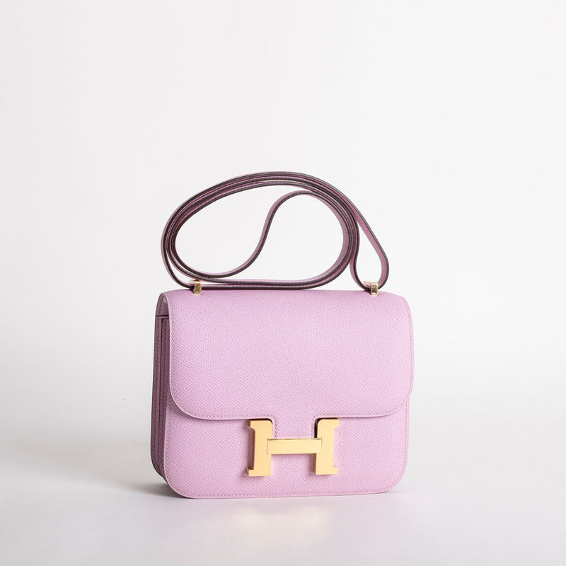 CONSTANCE 18 (MINI) EPSOM LEATHER MAUVE SYLVESTRE WITH GOLD HARDWARE (GHW)