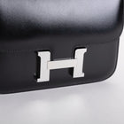 CONSTANCE 18 (MINI) BLACK BOX CALF LEATHER WITH PALLADIUM HARDWARE (PHW)