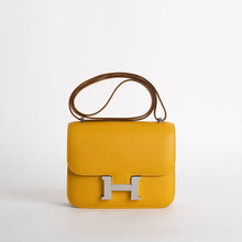 CONSTANCE 18 (MINI) EPSOM LEATHER JAUNE AMBRE WITH PALLADIUM HARDWARE (PHW)