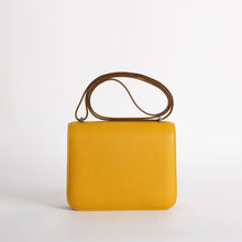 CONSTANCE 18 (MINI) EPSOM LEATHER JAUNE AMBRE WITH PALLADIUM HARDWARE (PHW)
