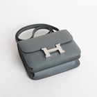 CONSTANCE 18 (MINI) EPSOM LEATHER VERT DE GRIS WITH PALLADIUM HARDWARE (PHW)