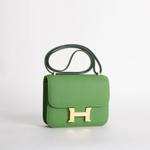 CONSTANCE 18 (MINI) EPSOM LEATHER VERT YUCCA WITH GOLD HARDWARE (GHW)