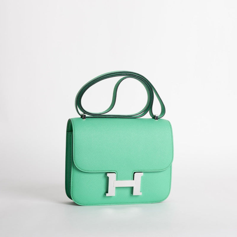 CONSTANCE 18 (MINI) EPSOM LEATHER VERT COMICS WITH PALLADIUM HARDWARE (PHW)