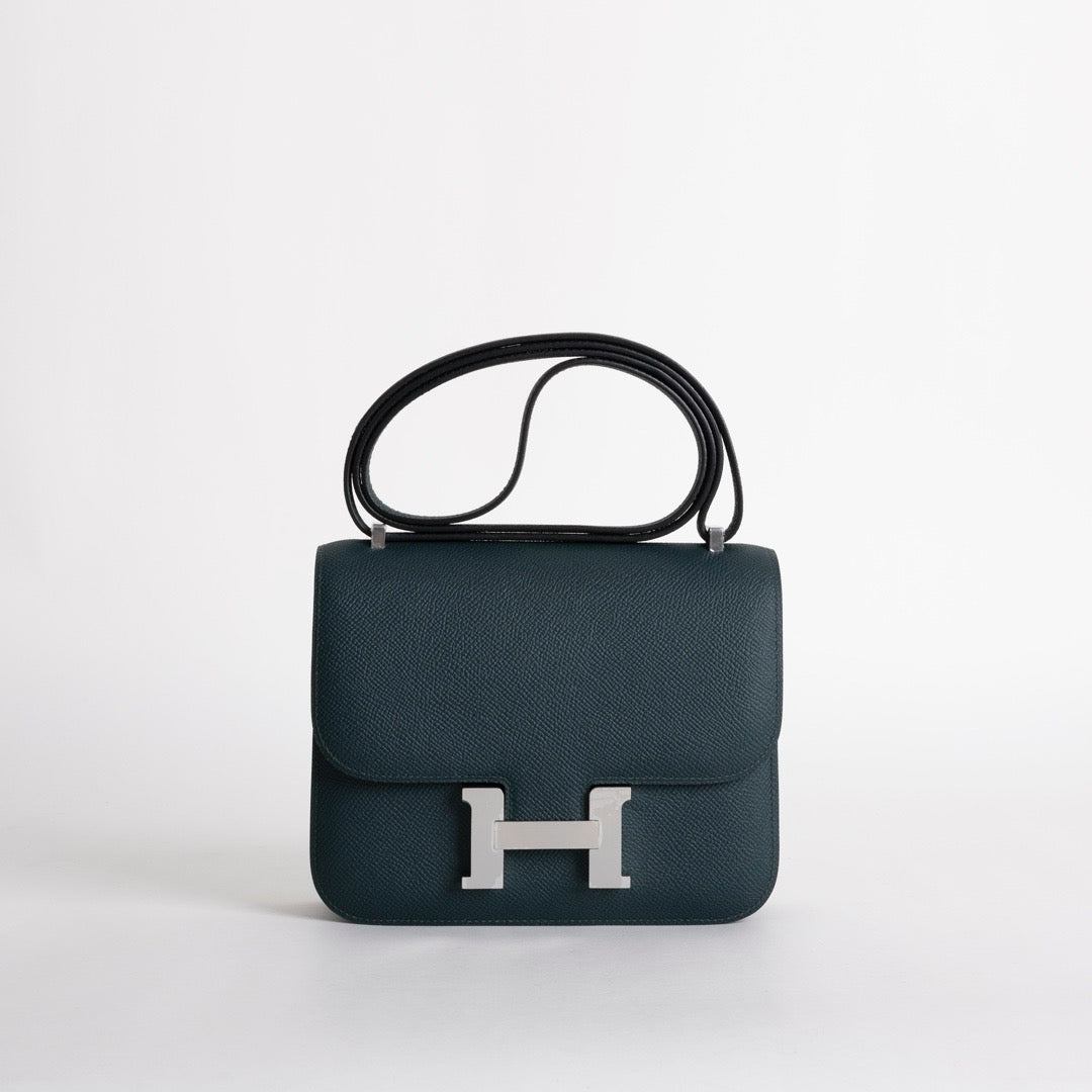 CONSTANCE 18 (MINI) EPSOM LEATHER VERT ROUSSEAU WITH PALLADIUM HARDWARE (PHW)