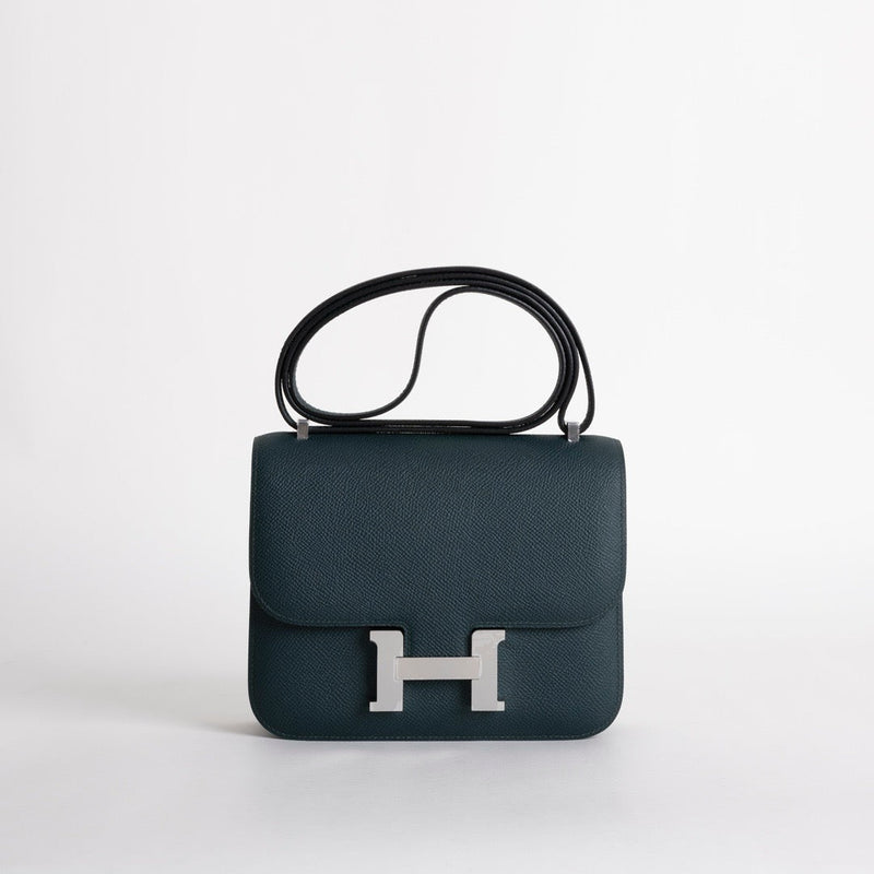 CONSTANCE 18 (MINI) EPSOM LEATHER VERT ROUSSEAU WITH PALLADIUM HARDWARE (PHW)