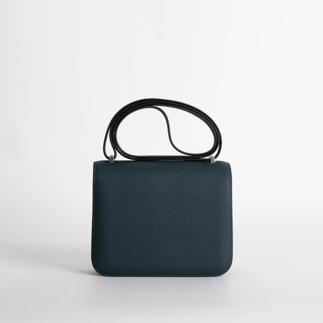 CONSTANCE 18 (MINI) EPSOM LEATHER VERT ROUSSEAU WITH PALLADIUM HARDWARE (PHW)