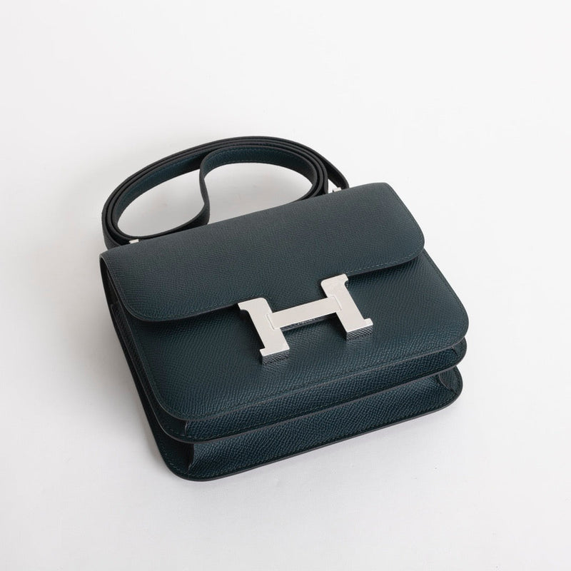CONSTANCE 18 (MINI) EPSOM LEATHER VERT ROUSSEAU WITH PALLADIUM HARDWARE (PHW)