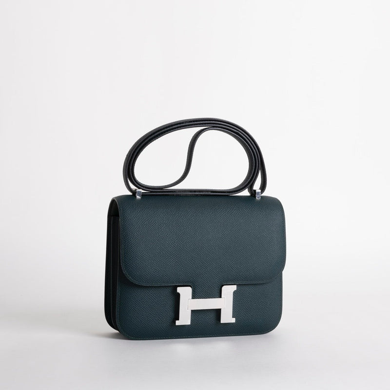 CONSTANCE 18 (MINI) EPSOM LEATHER VERT ROUSSEAU WITH PALLADIUM HARDWARE (PHW)
