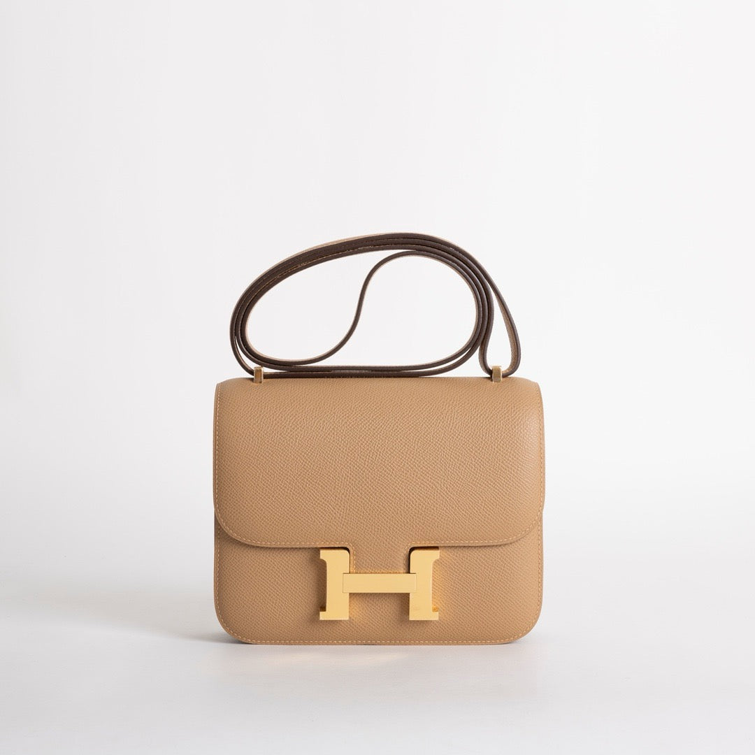 CONSTANCE 18 (MINI) EPSOM LEATHER CHAI WITH GOLD HARDWARE (GHW)