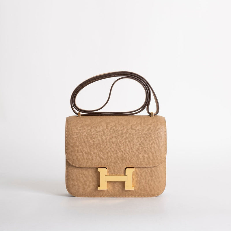 CONSTANCE 18 (MINI) EPSOM LEATHER CHAI WITH GOLD HARDWARE (GHW)