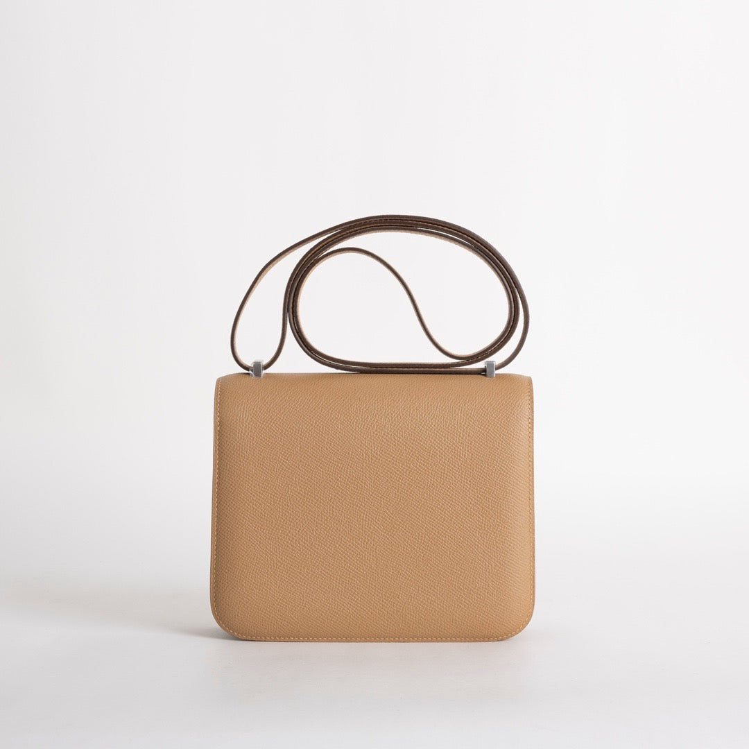 CONSTANCE 18 (MINI) EPSOM LEATHER CHAI WITH PALLADIUM HARDWARE (PHW)