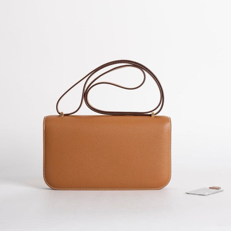 CONSTANCE 24 ELAN EPSOM LEATHER GOLD WITH GOLD HARDWARE (GHW)