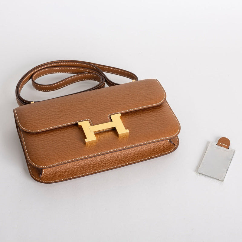 CONSTANCE 24 ELAN EPSOM LEATHER GOLD WITH GOLD HARDWARE (GHW)