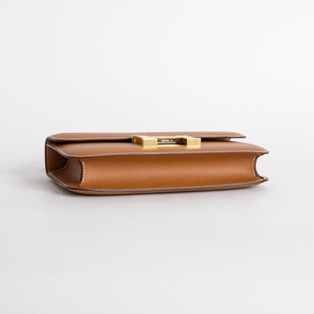 CONSTANCE 24 ELAN EPSOM LEATHER GOLD WITH GOLD HARDWARE (GHW)