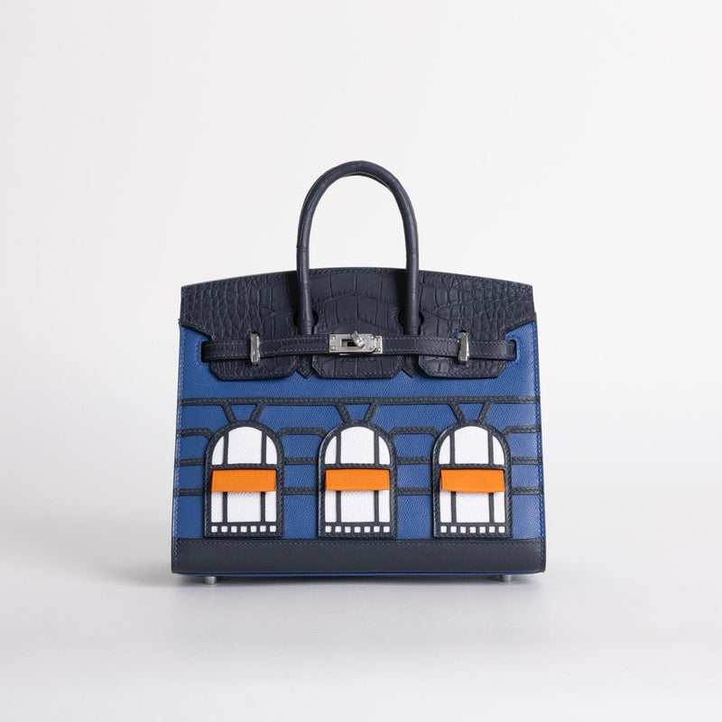 BIRKIN 20 FAUBOURG "NIGHT" BLUE MARINE WITH PALLADIUM HARDWARE (PHW)