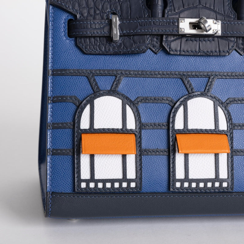 BIRKIN 20 FAUBOURG "NIGHT" BLUE MARINE WITH PALLADIUM HARDWARE (PHW)