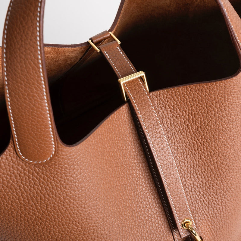 PICOTIN 22 LOCK CLEMENCE LEATHER GOLD WITH GOLD HARDWARE (GHW)