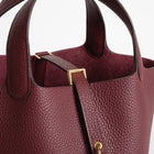 PICOTIN 18 LOCK CLEMENCE LEATHER ROUGE H WITH GOLD HARDWARE (GHW)