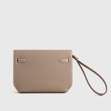 KELLY DEPECHES 25 TOGO LEATHER ETOUPE WITH PALLADIUM HARDWARE (PHW)