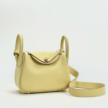 MINI LINDY 20 CLEMENCE LEATHER JAUNE POUSSIN WITH GOLD HARDWARE (GHW)