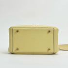 MINI LINDY 20 CLEMENCE LEATHER JAUNE POUSSIN WITH GOLD HARDWARE (GHW)