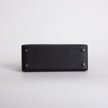 KELLY 25 EPSOM LEATHER NOIR (BLACK) WITH PALLADIUM HARDWARE (PHW)