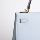 KELLY 25 EPSOM LEATHER BLEU BRUME WITH GOLD HARDWARE (GHW)