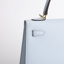 KELLY 25 EPSOM LEATHER BLEU BRUME WITH GOLD HARDWARE (GHW)