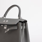 KELLY 25 TOGO LEATHER GRIS MEYER WITH PALLADIUM HARDWARE (PHW)