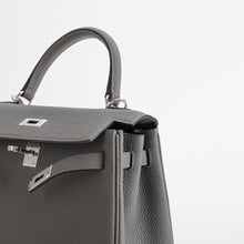 KELLY 25 TOGO LEATHER GRIS MEYER WITH PALLADIUM HARDWARE (PHW)