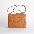 CONSTANCE 24 OSTRICH LEATHER COGNAC WITH GOLD HARDWARE (GHW)