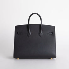 BIRKIN 25 EPSOM LEATHER (SELLIER SHAPE) NOIR (BLACK) WITH GOLD HARDWARE (GHW)